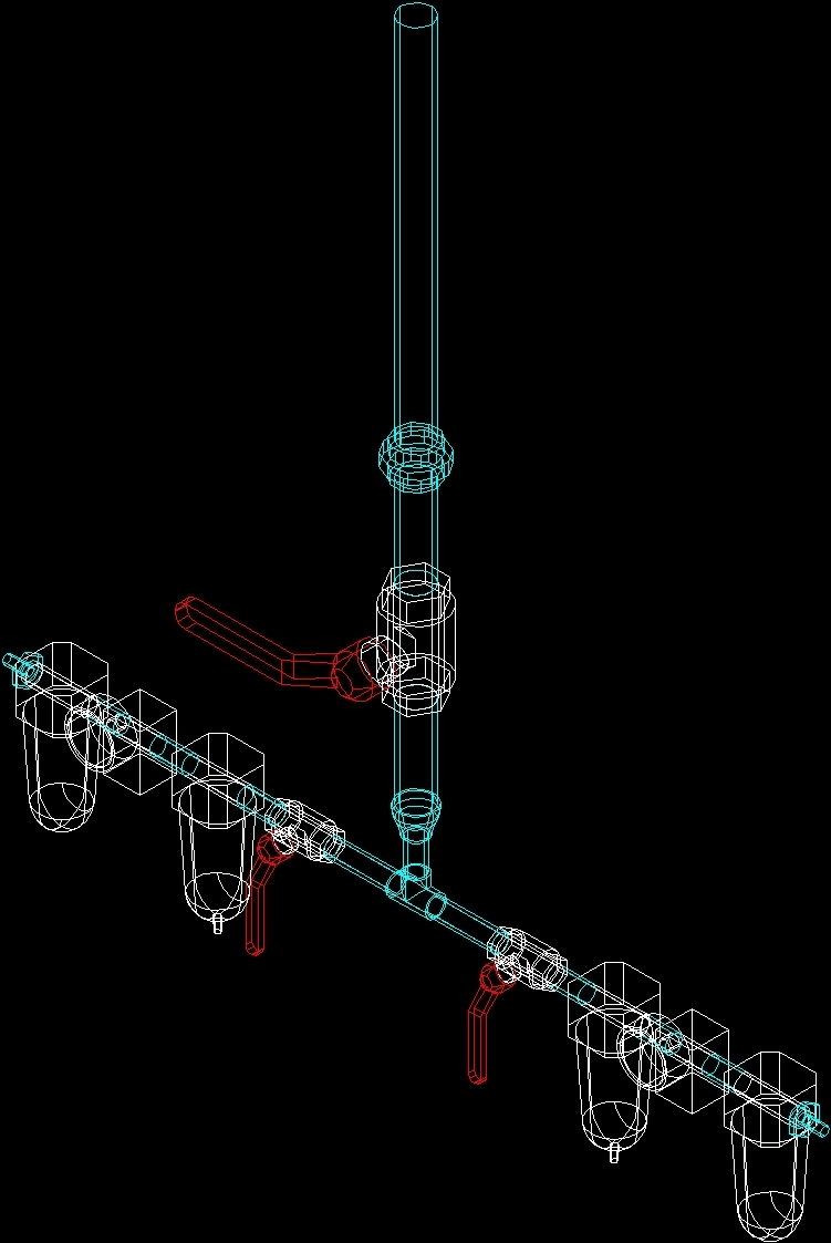 Frl Filter Regulator For Compressed Air 3D DWG Model for AutoCAD