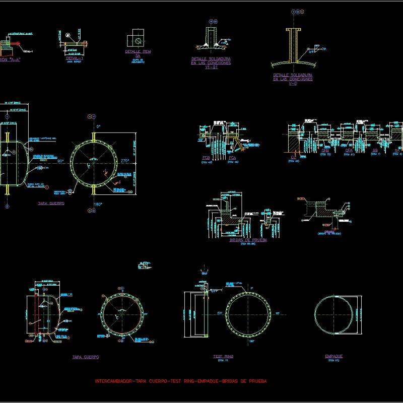 Heat Exchanger DWG Section for AutoCAD • Designs CAD