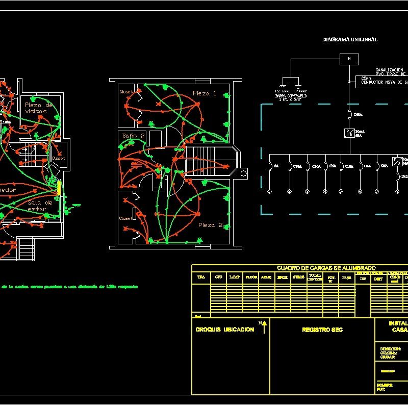 House Electrical Project DWG Full Project for AutoCAD • Designs CAD