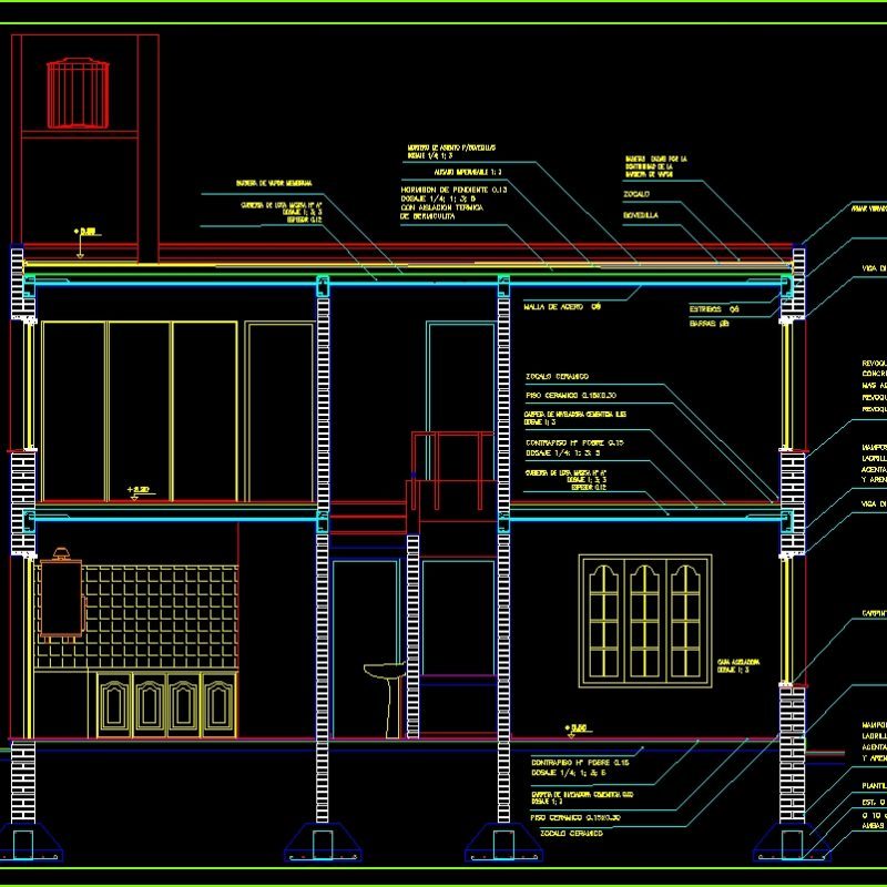 Housing Detail DWG Detail for AutoCAD • Designs CAD