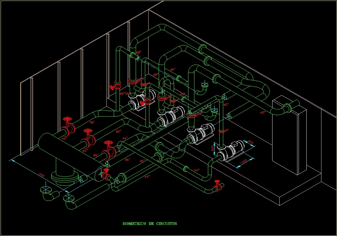 isometric piping autocad