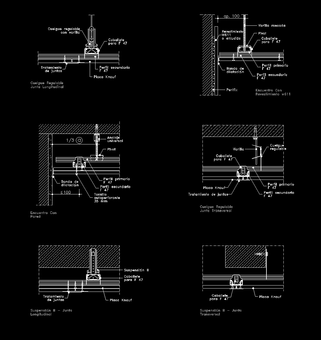 Knauf System Construction Details  DWG  Detail  for AutoCAD 