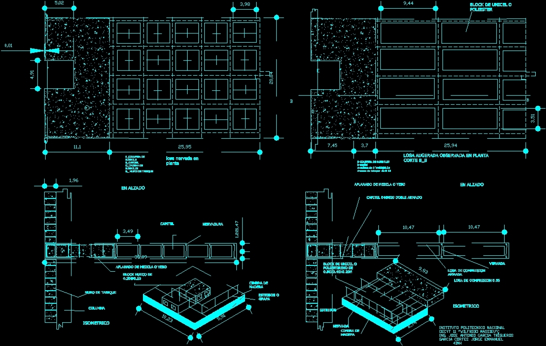 lightweight concrete slab for housing dwg detail for