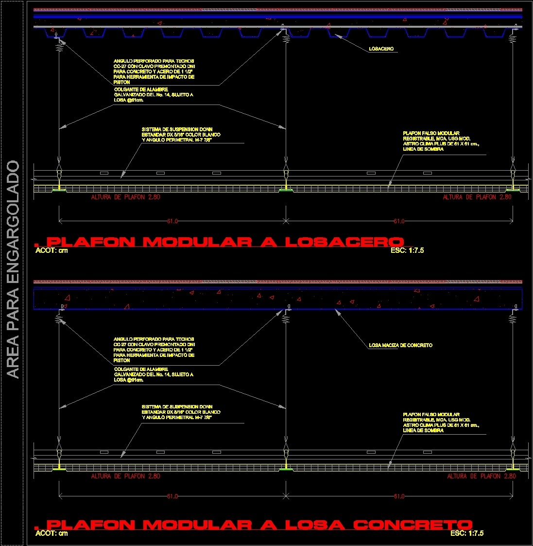 Losacero Details Dwg Detail For Autocad Designs Cad