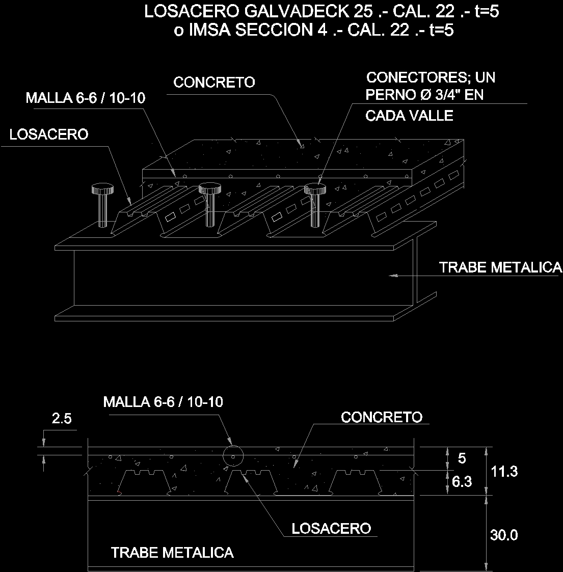 Losacero Details Dwg Detail For Autocad Designs Cad