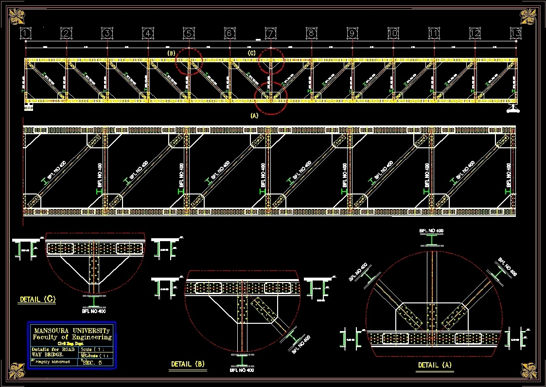 Мост чертеж dwg