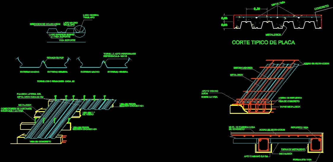 Metal Deck Construction Details DWG Detail For AutoCAD Designs CAD