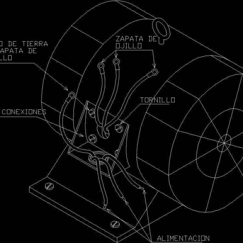 Motor DWG Block For AutoCAD • Designs CAD