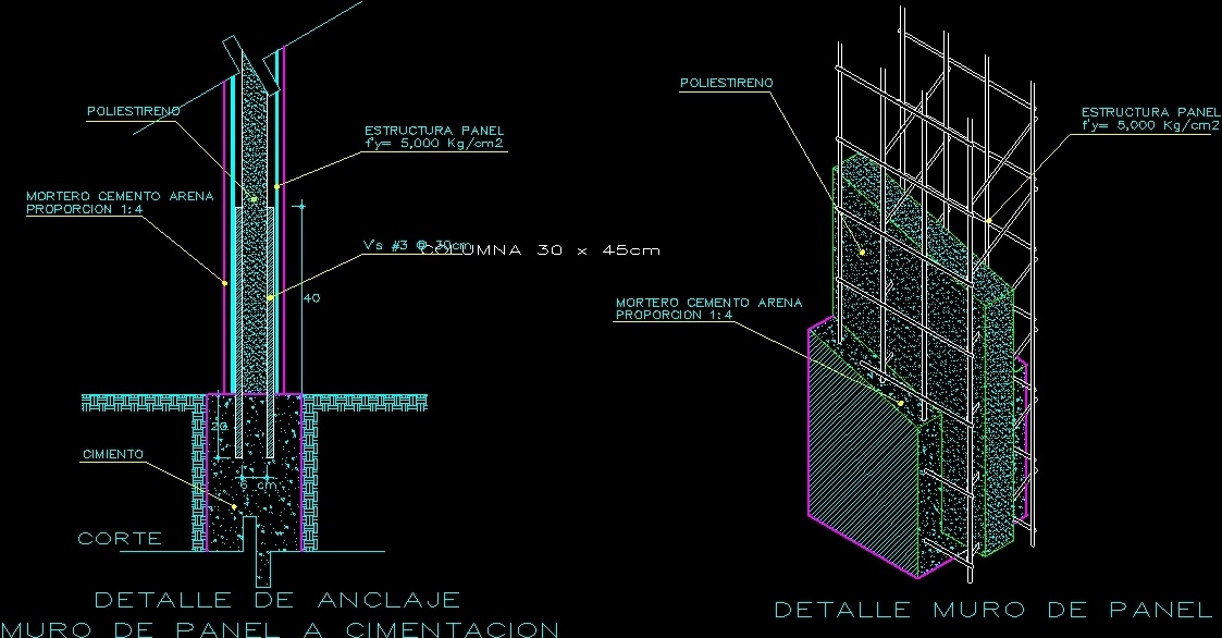 Panel Block Autocad 1672