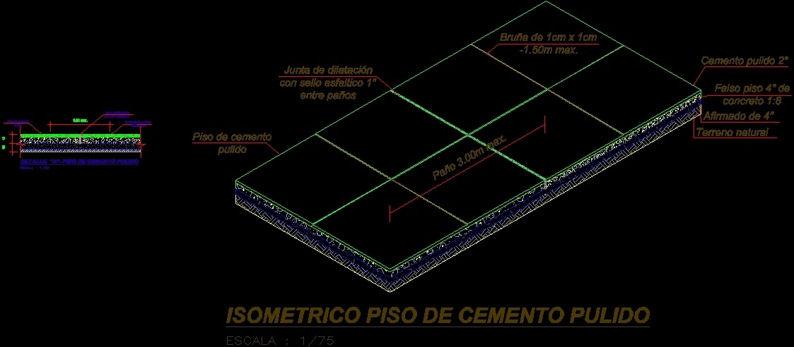 Polished Concrete Floor Dwg Section For Autocad Designs Cad