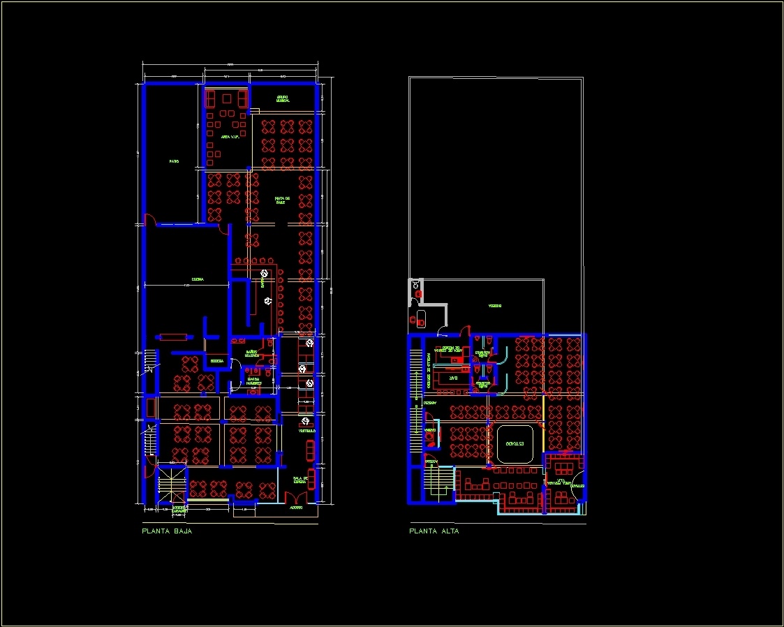 Restaurant DWG Block for AutoCAD • Designs CAD