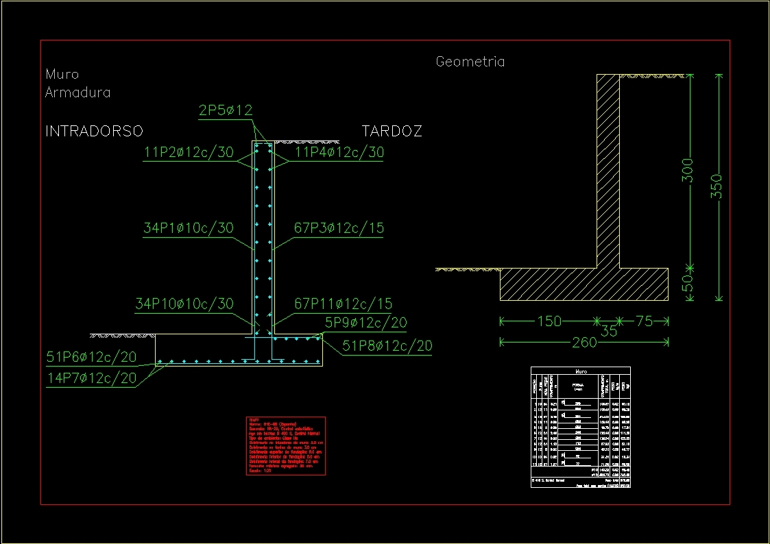 Retaining Wall Dwg Block For Autocad • Designs Cad 3081