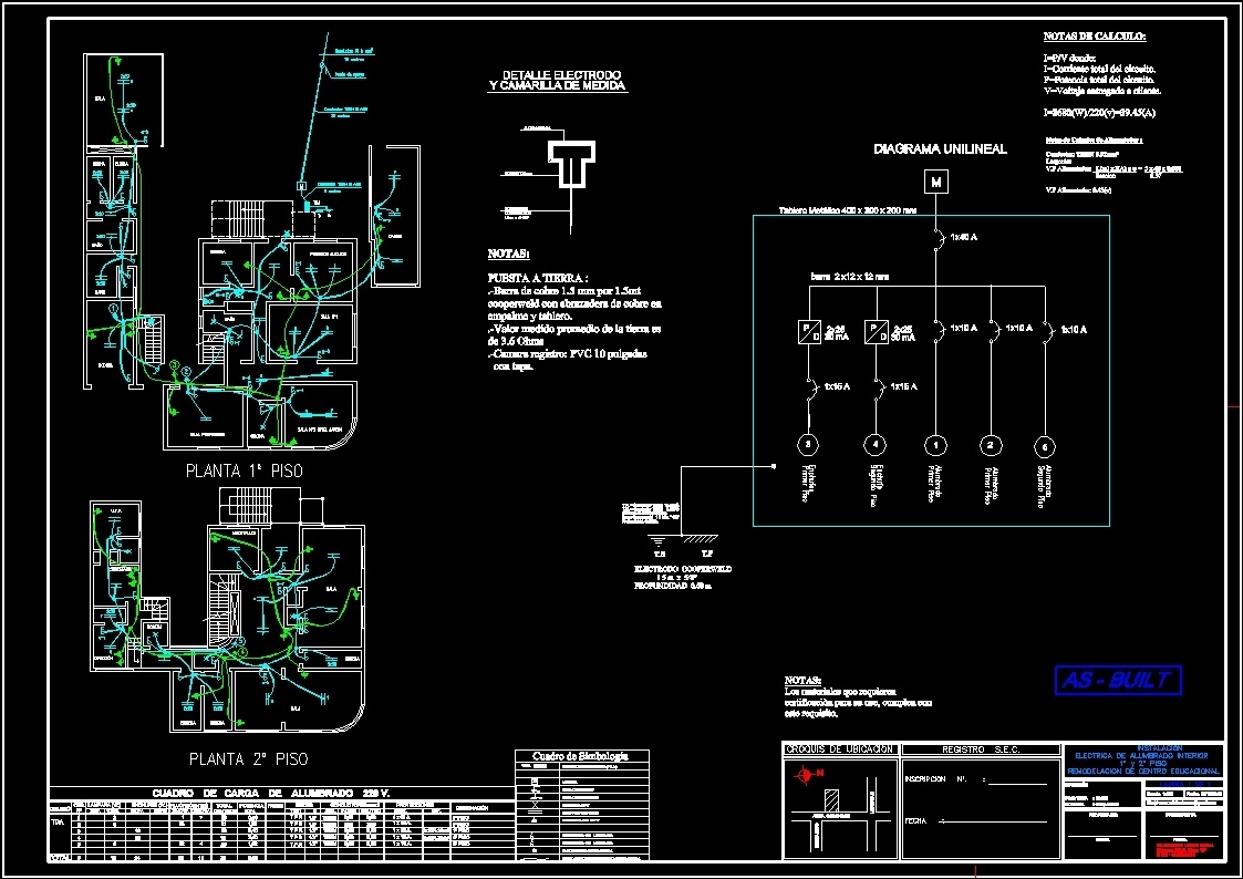 School Electrical Lighting DWG Full Project for AutoCAD • Designs CAD