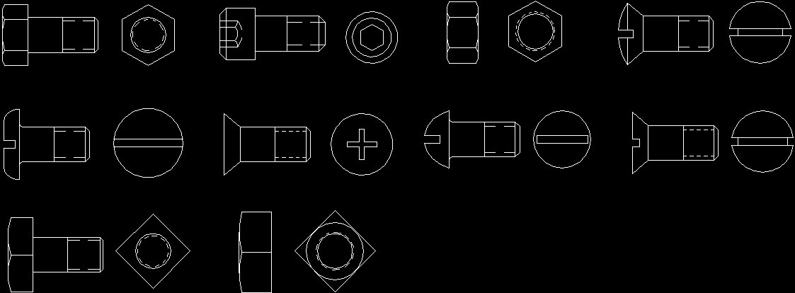 Метизы чертежи dwg