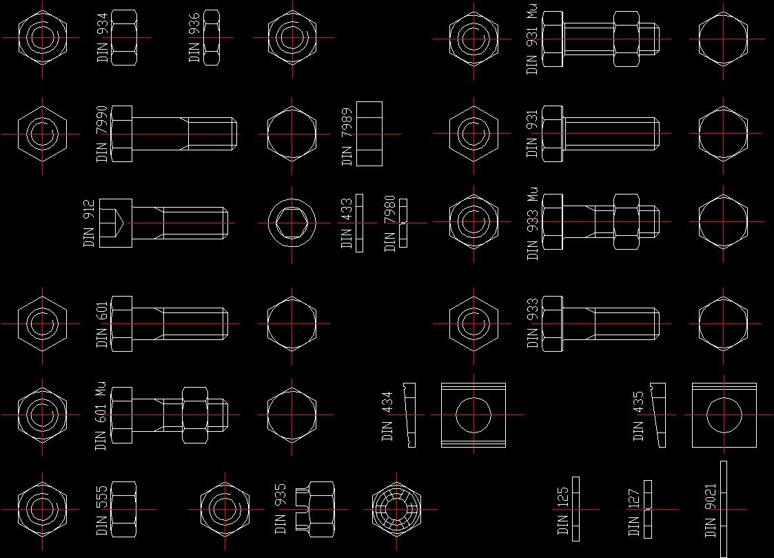 Метизы чертежи dwg