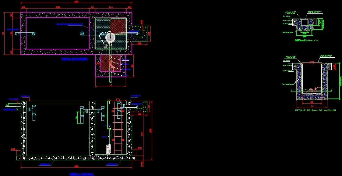 Septic Tank Dwg Detail For Autocad Designs Cad