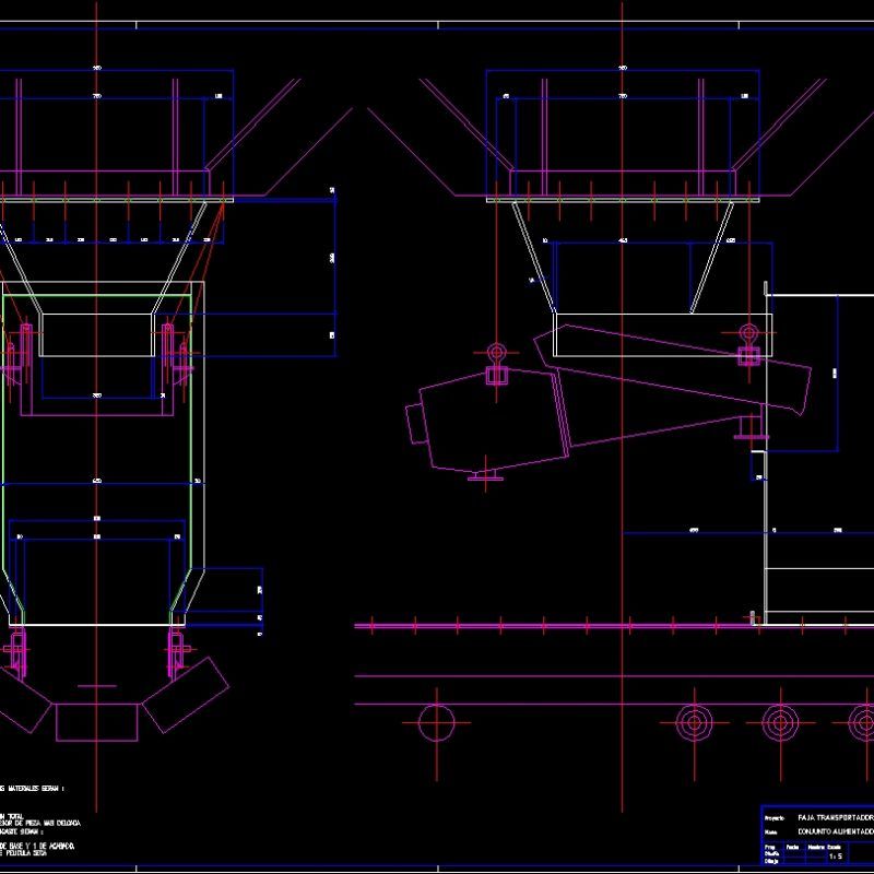 Set Of Vibrating Feeder DWG Block for AutoCAD • Designs CAD