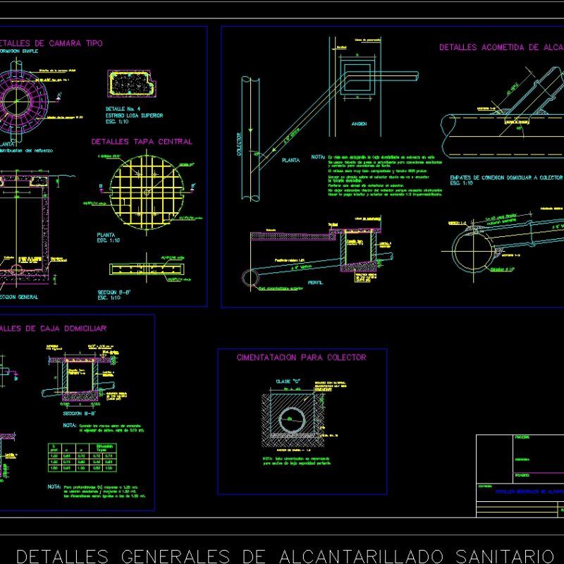 Sewerage Detail DWG Detail for AutoCAD • Designs CAD