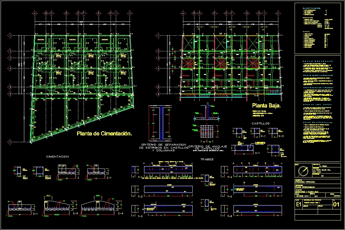 Structural Cimentacion Dwg Detail For Autocad Designs Cad