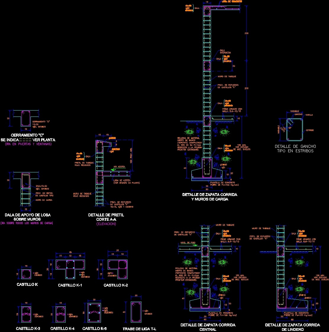 Structural Detail Of Shoes; DWG Detail for AutoCAD • Designs CAD
