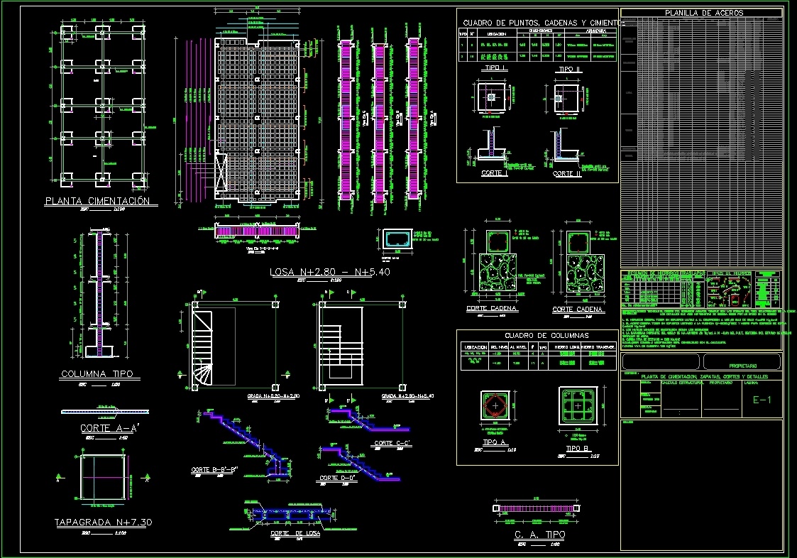 Structural Plan Of Two Storey Housing Dwg Plan For Autocad • Designs Cad