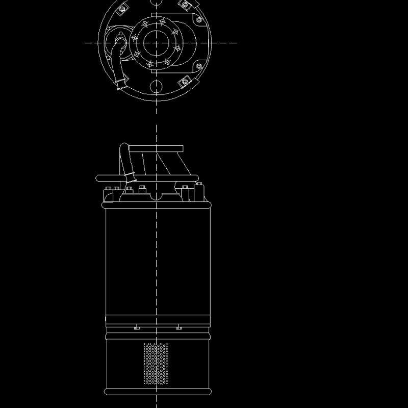 Submersible Pump DWG Block for AutoCAD • Designs CAD
