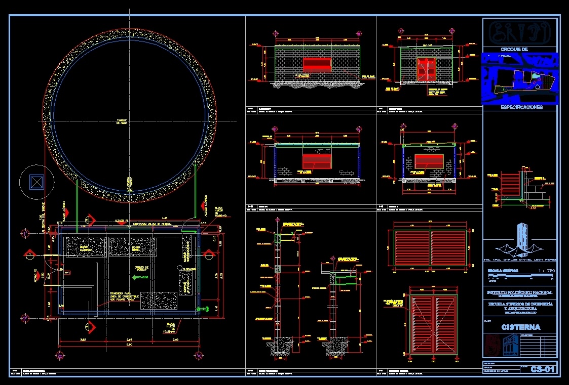 Tank Cistern DWG Detail For AutoCAD • Designs CAD