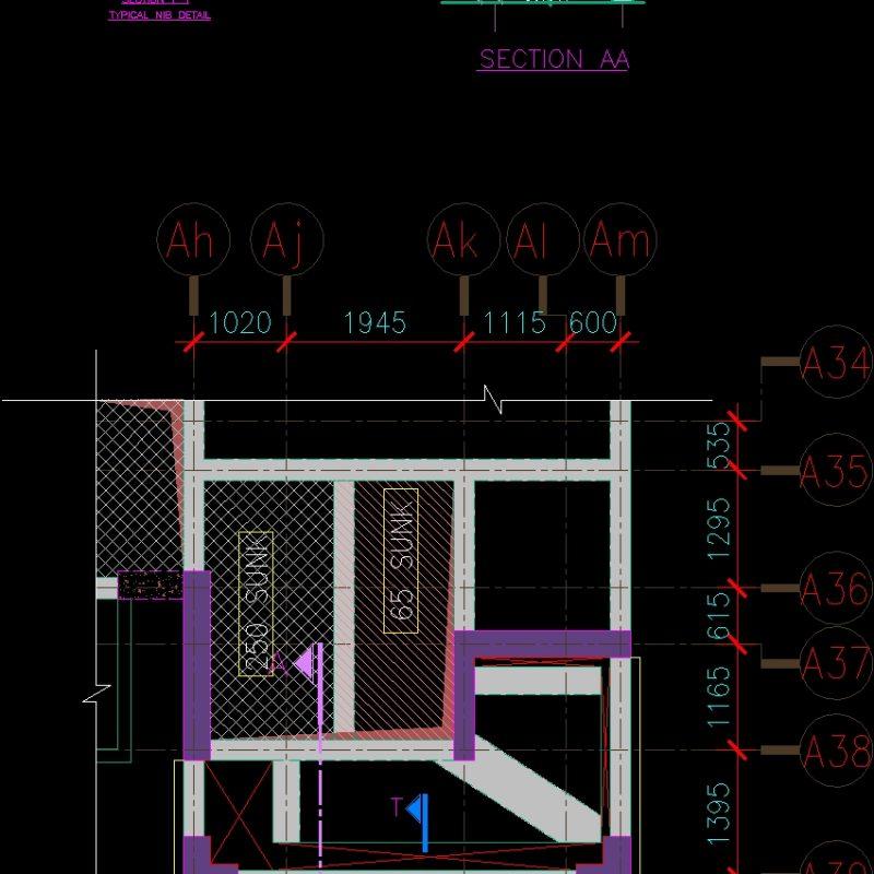 Typical Nib Detail Dwg Detail For Autocad • Designs Cad 4486