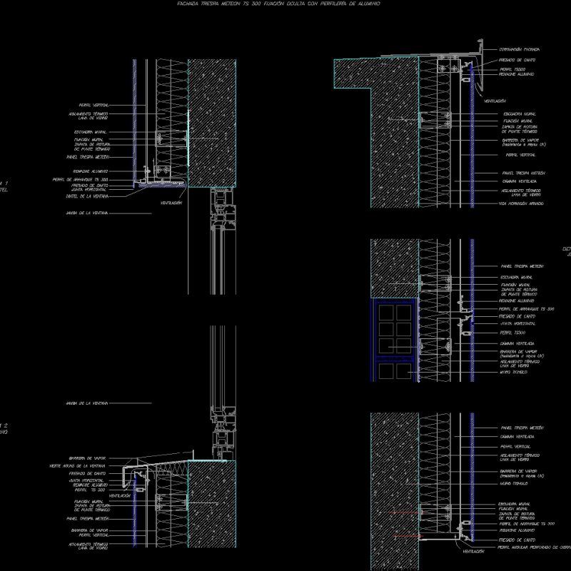 Ventilated Facade Detail Trespa DWG Detail for AutoCAD • Designs CAD