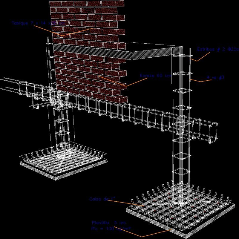 Zapata Isolated 2D DWG Block for AutoCAD • Designs CAD