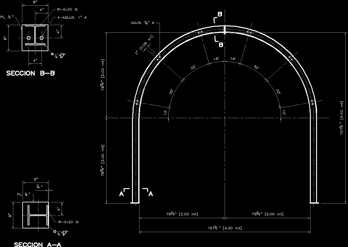 Arch Center DWG Block for AutoCAD • Designs CAD