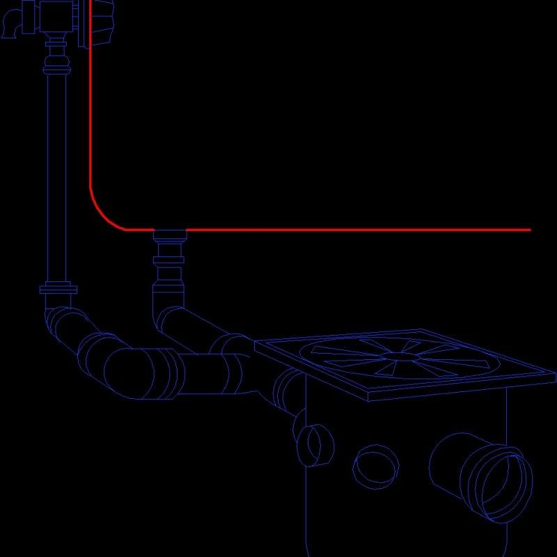 Bathtub Installation DWG Block for AutoCAD • Designs CAD