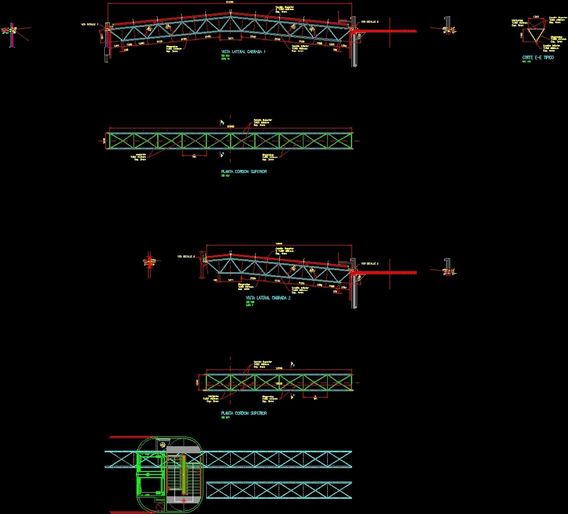 Ceiling Glass Structure - Project DWG Full Project for AutoCAD ...