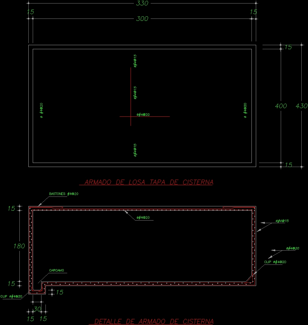 Cistern DWG Section for AutoCAD • Designs CAD