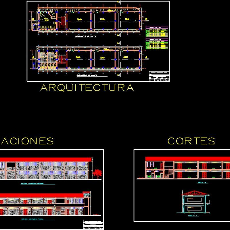 Classroom Architecture School DWG Full Project for AutoCAD • Designs CAD