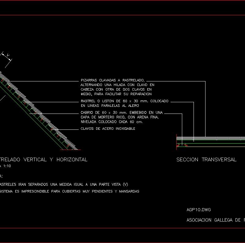 Covered With Slate DWG Block for AutoCAD • Designs CAD