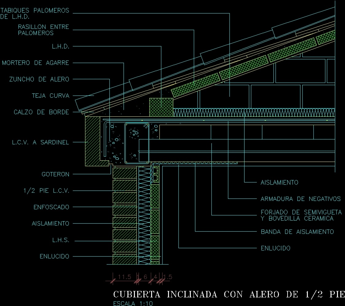 Detail Flat Roof DWG Detail for AutoCAD • Designs CAD