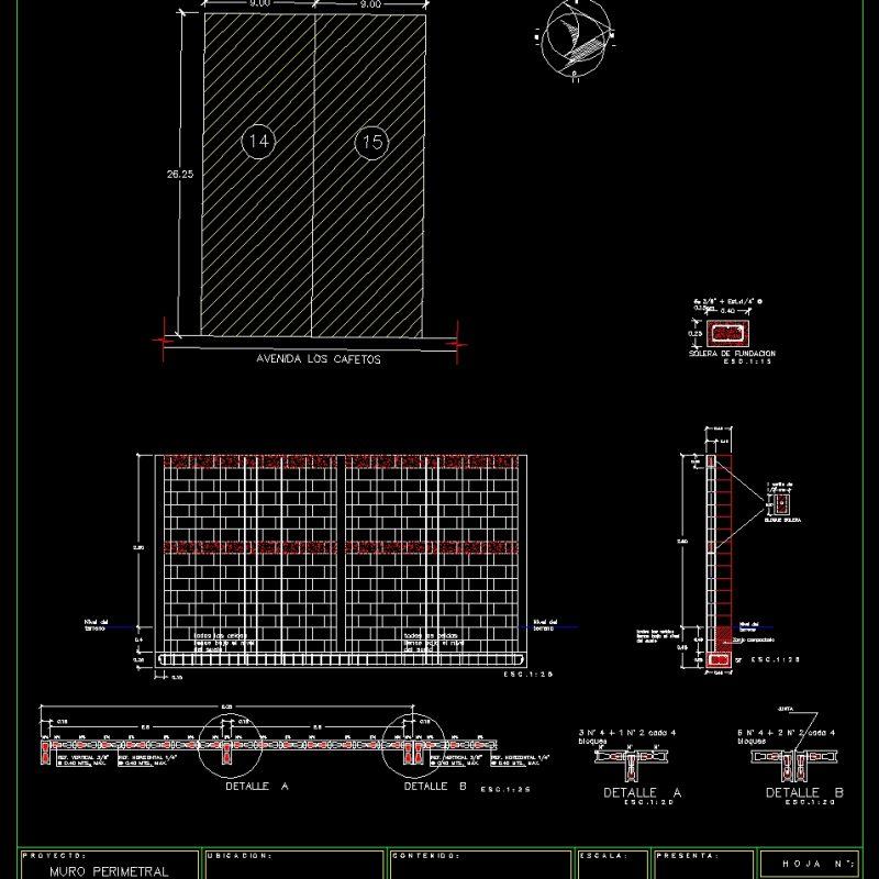 Detail Perimeter Wall DWG Detail for AutoCAD • Designs CAD