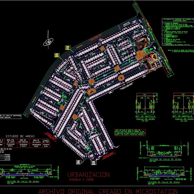 Division In Parcels DWG Block for AutoCAD • Designs CAD