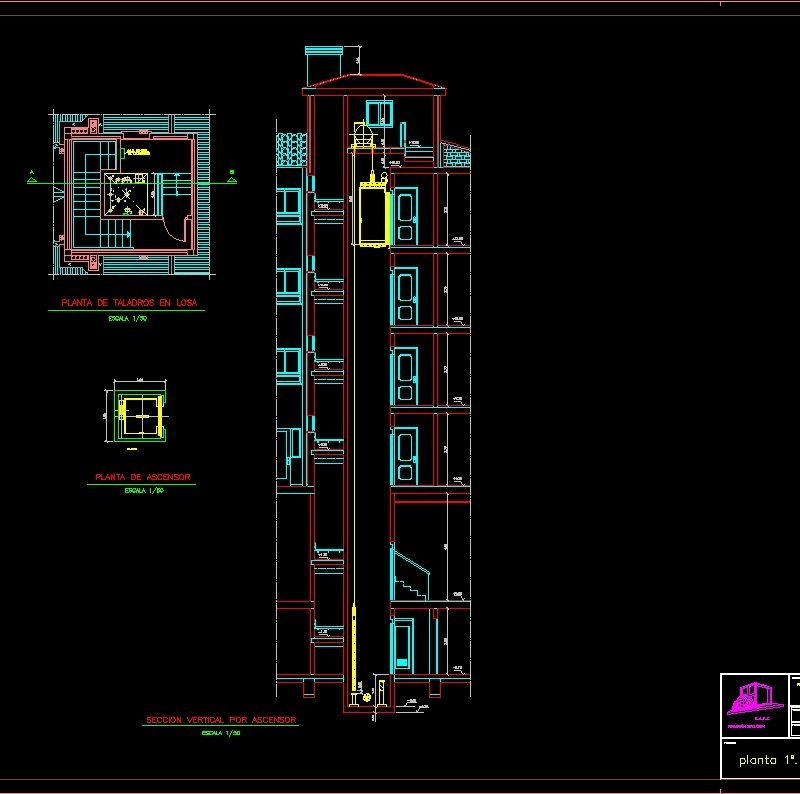 Elevator Detail DWG Section for AutoCAD • Designs CAD