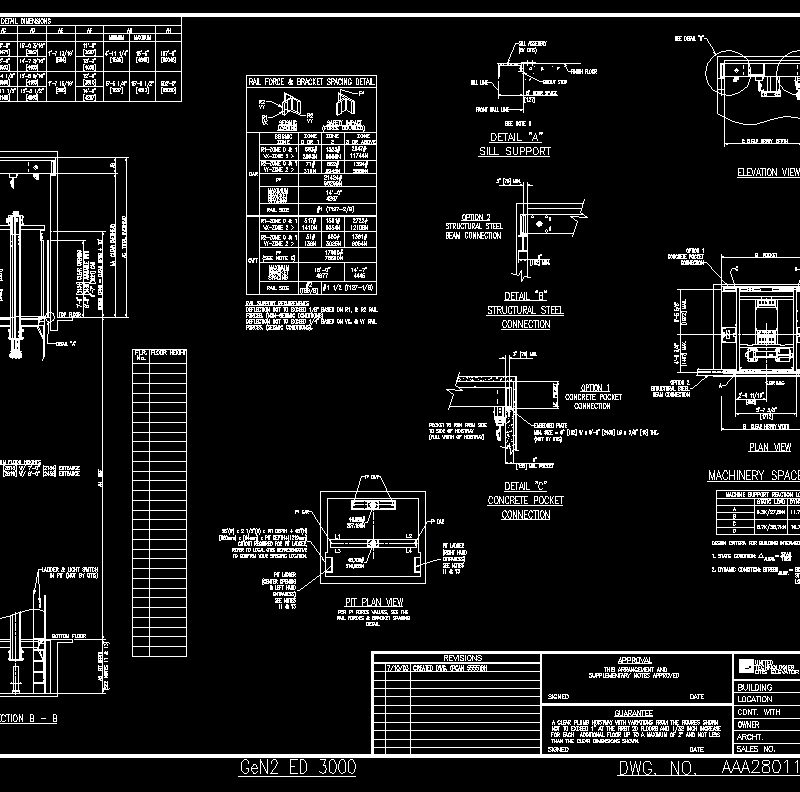 Elevator Details DWG Detail for AutoCAD • Designs CAD