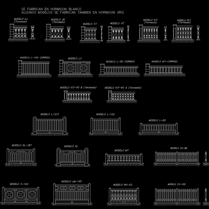 File - Balusters All Models / Type Baluster DWG Model for AutoCAD ...