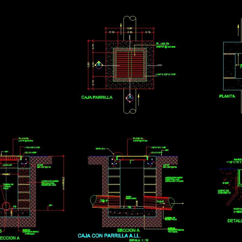 Griil Camera Of Rain Waters DWG Block for AutoCAD • Designs CAD