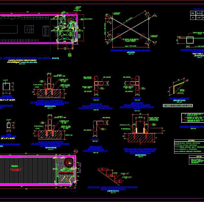 Metallic Paint Mezaninne DWG Block for AutoCAD • Designs CAD