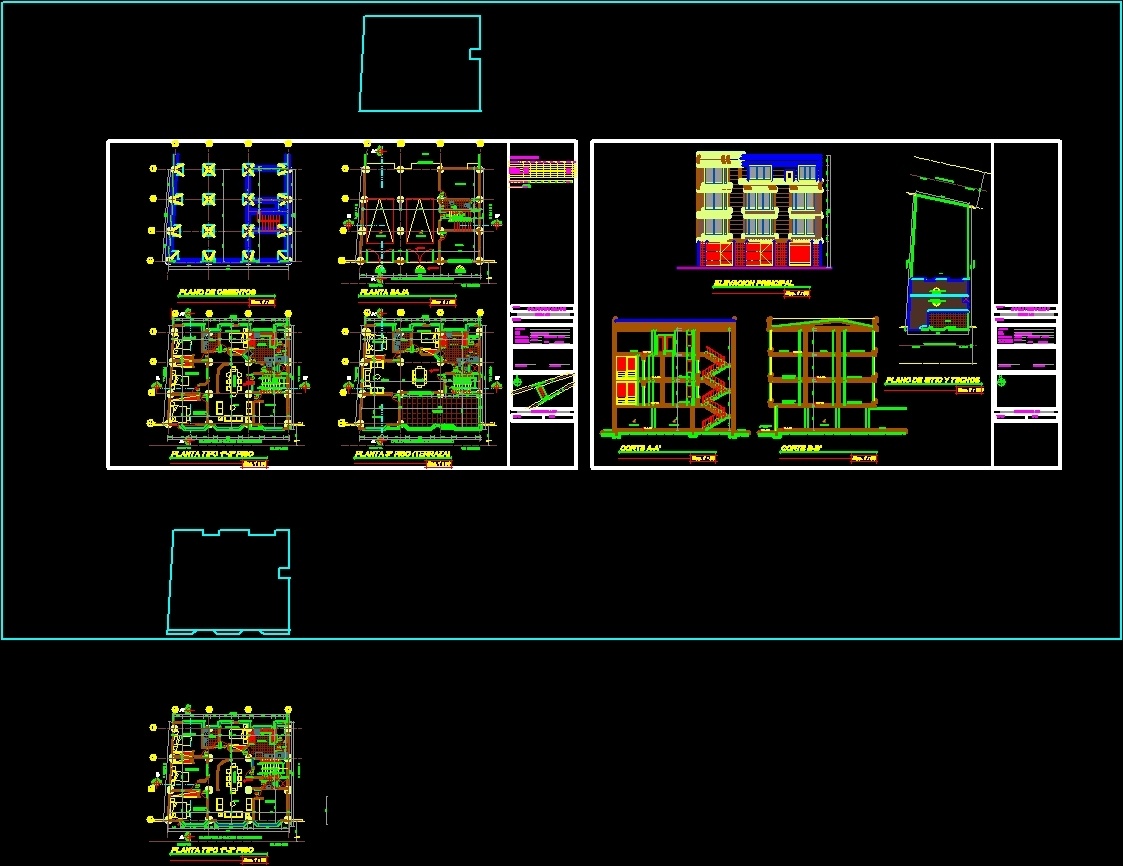 Multifamily DWG Elevation for AutoCAD • Designs CAD