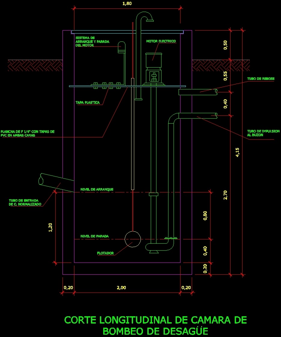 Pumping Camera DWG Section for AutoCAD • Designs CAD