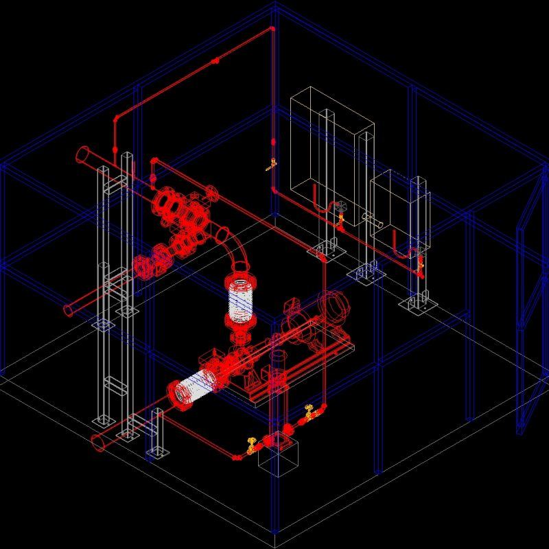 Pumping Room 500gpm 3D DWG Model for AutoCAD • Designs CAD