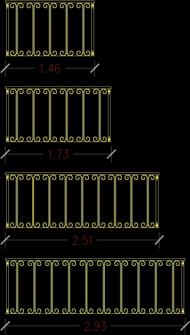 Railings 3d Dwg Model For Autocad Designs Cad