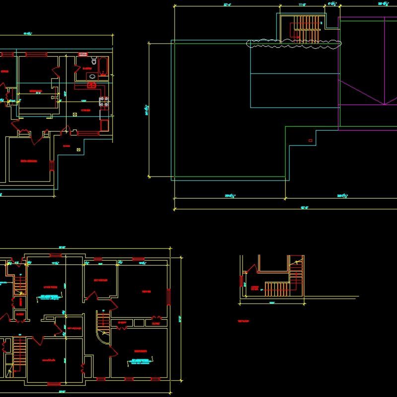 Residential Building Layout DWG Plan for AutoCAD • Designs CAD