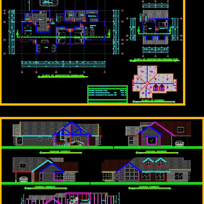 Residential Property - Rustic Housing DWG Section for AutoCAD • Designs CAD